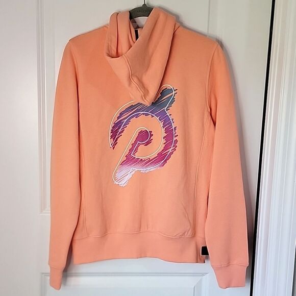 Peloton Ultimate Peach Lightweight Athletic Zip Hooded Jacket - Size Small - Picture 3 of 13
